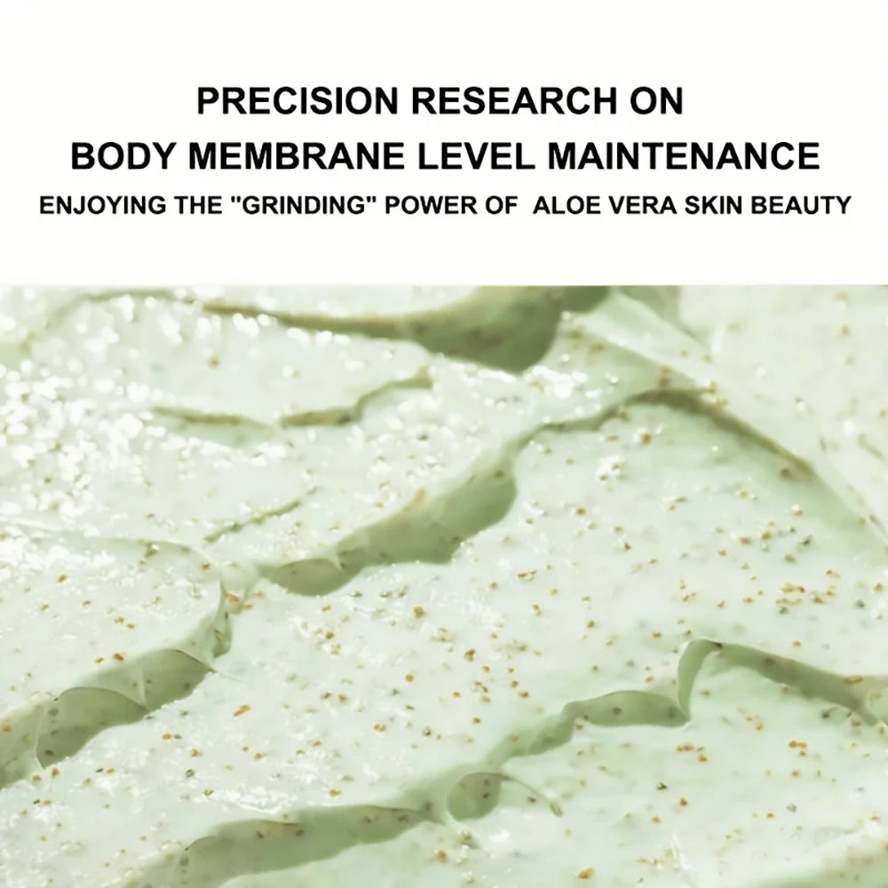 SUYARUN Natural Aloe Vera Exfoliating Scrub for Face & Body - Moisturizing Organic Formula, Gentle Skin Renewal 300g.