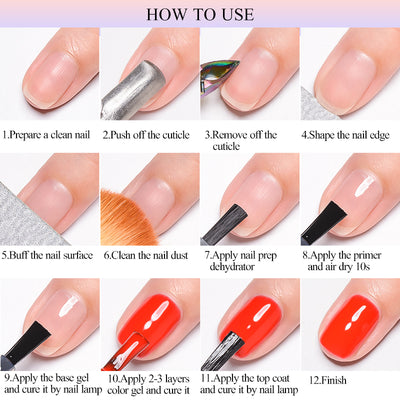 Mtssii 7ml Nail-Primer Prep Dehydrator Gel Nail Polish No Need Of UV LED Lamp Base Top Coat Nail Art Varnish Manicure