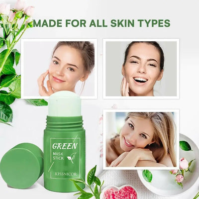 1/10Pcs Green Tea Face Cleansing Mask Stick Shrink pores Blackhead Remover facial Cleansing Moisturizing Mask SkinCare Face Care
