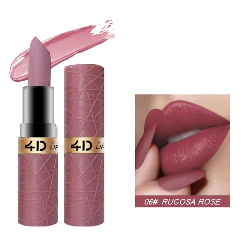 12 color lipstick matte fog lipstick lip glaze waterproof, non fading, non stick cup, suitable for goddess