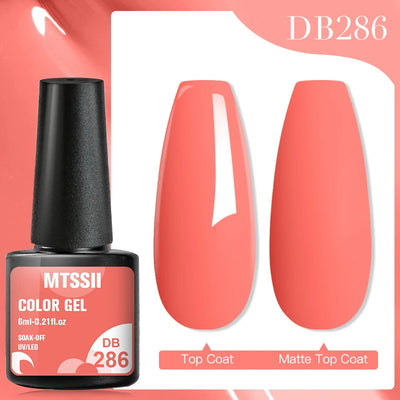Mtssii 6ml Nail Gel Jelly Eggshell Gel Nail Polish Transparent Gel Soak Off Nail Art Gel UV LED Varnish
