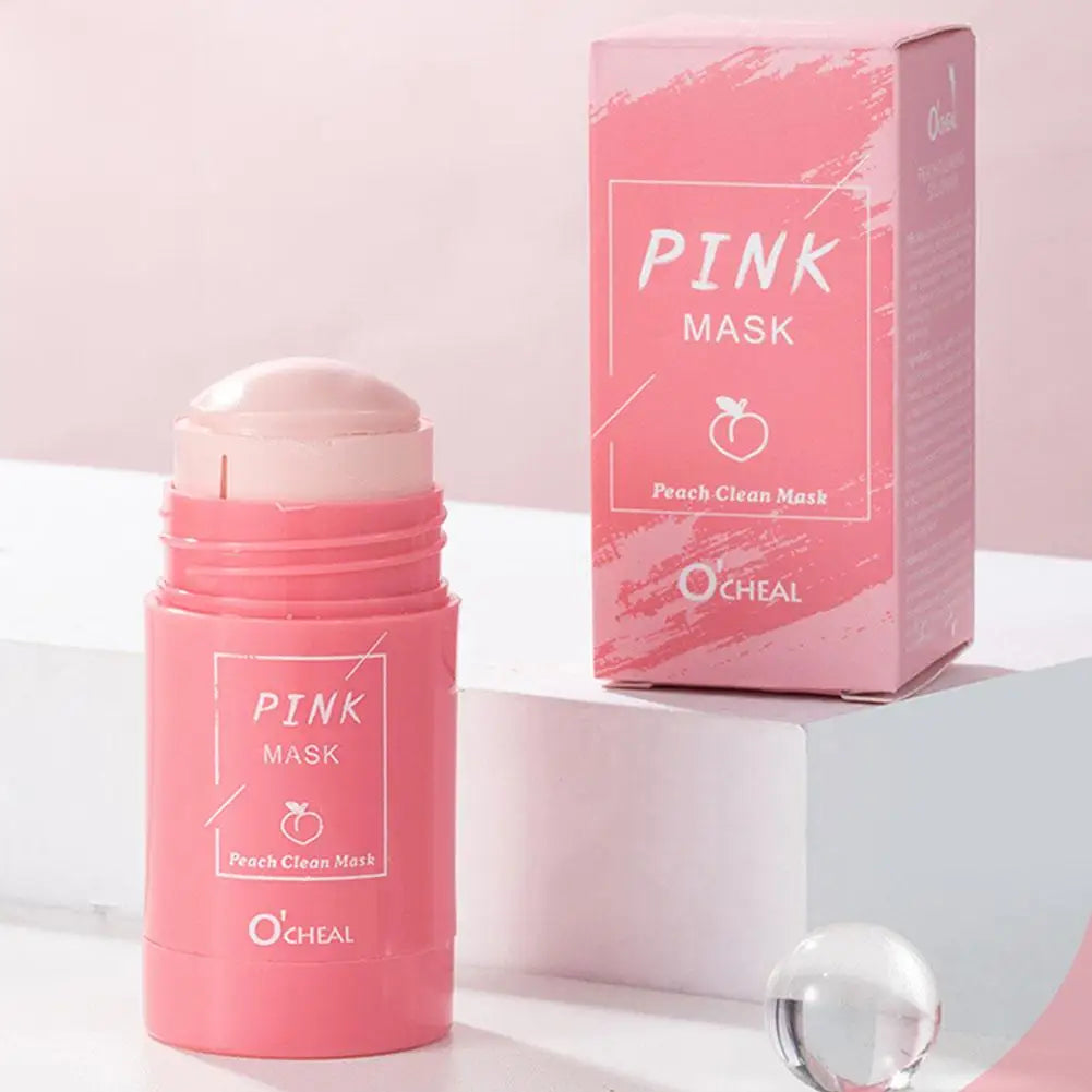 Green Tea Stick Facial Mask Deep Cleaning Mud Cream Replenish Water Moisturize Control Oil Shrink Pores Remove Blackheads