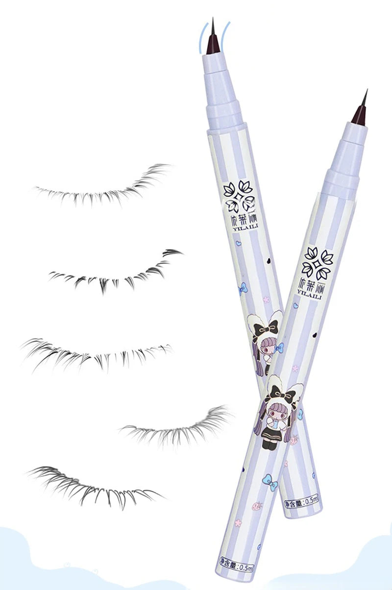Slanting Ultra-thin Lower Eyelash Eyeliner Pen Liquid Waterproof Tea Grey Smooth Lying Silkworm Eyes Liner Pencil Makeup Tool