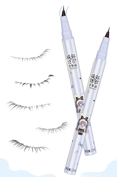 Slanting Ultra-thin Lower Eyelash Eyeliner Pen Liquid Waterproof Tea Grey Smooth Lying Silkworm Eyes Liner Pencil Makeup Tool
