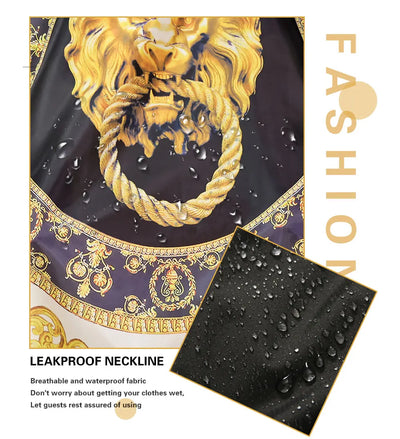 Professional Hairdressing Hairdresser Cloth Lion Pattern Gown Barber Waterproof Hairdresser Apron Haircut capes Accessories