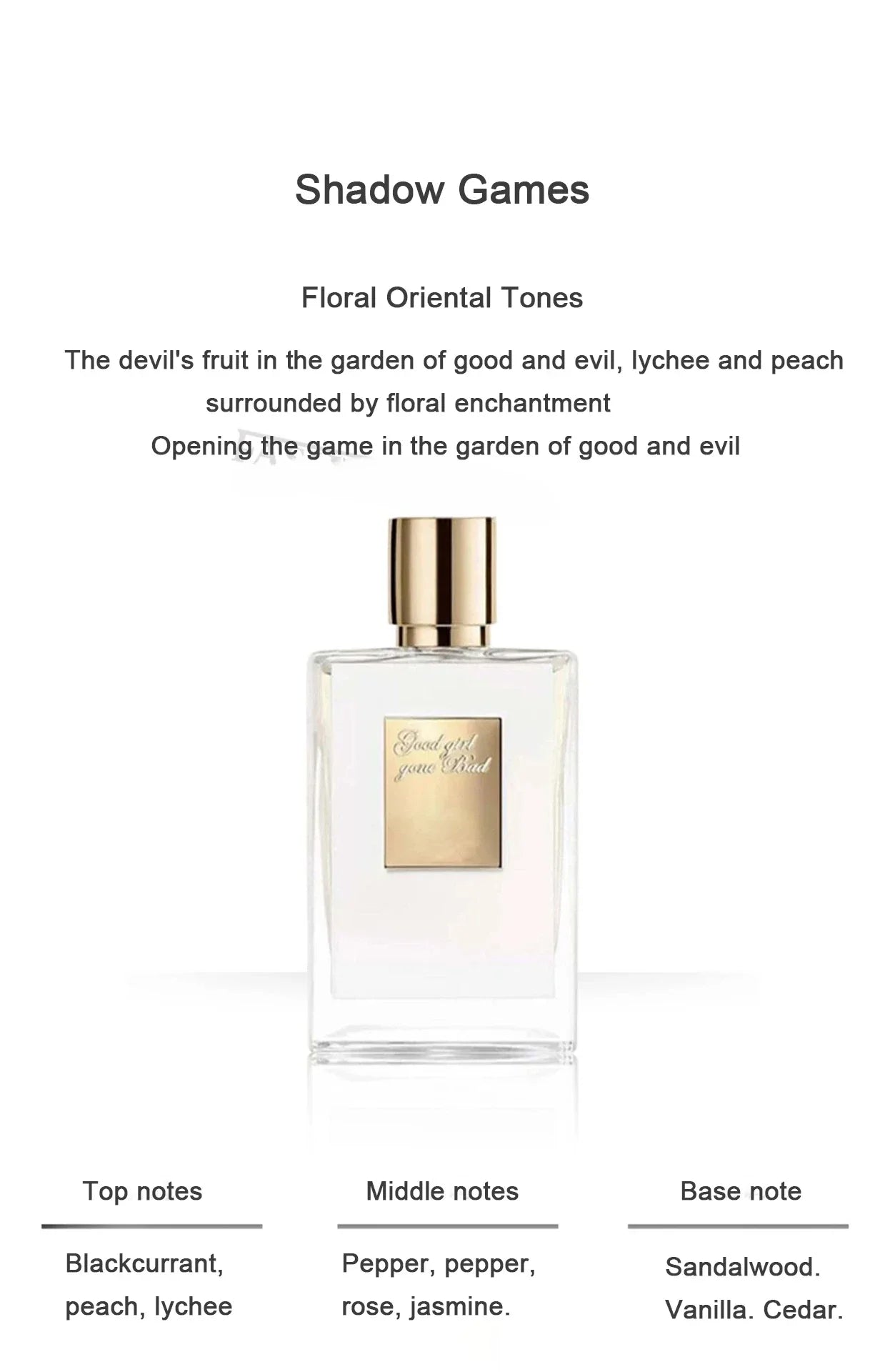 A 50 - ml brand perfume with an atomizer, suitable for both women and men, has a long - lasting fragrance. It combines woody ele