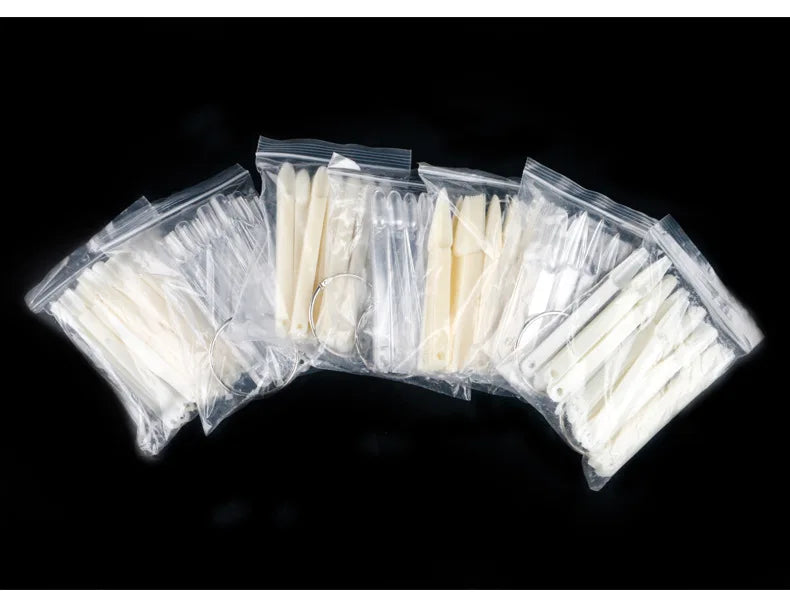 50Pcs/Set Nail Tips Colors Display Tools color plate practice nail plate fan-shaped Manicure Tools