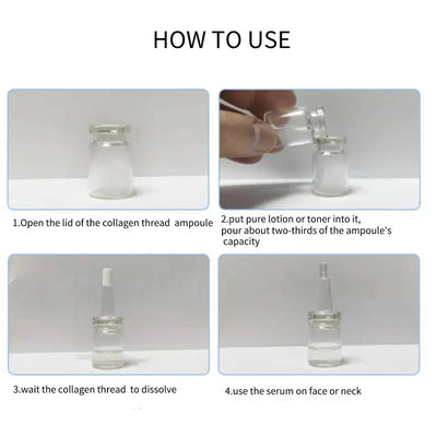 Japan Silk Protein Collagen Thread Ball Facial Serum Moisturizing Anti Aging Firming Wrinkle Korean Cosmetics Skin Care Essence