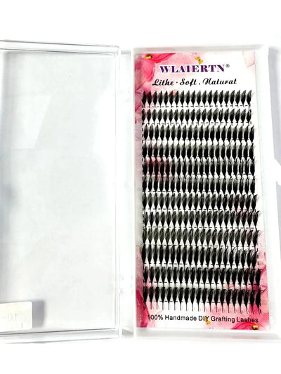1box Manga Anime Spire Eyelashes Extension Feather Shape 0.07mm C/D Curl Mix 8-15mm/9-13mm Cashmere Premade Fan Eyelashes