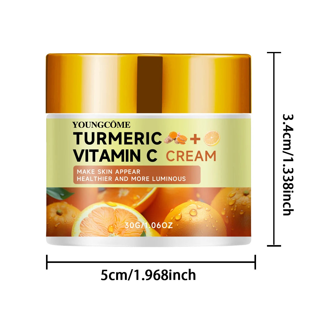 Turmeric and vitamin C firming face cream Anti-oxidant Nourishing Moisturizing Repair Skin Brighten Fade Dark Spot Essence Face