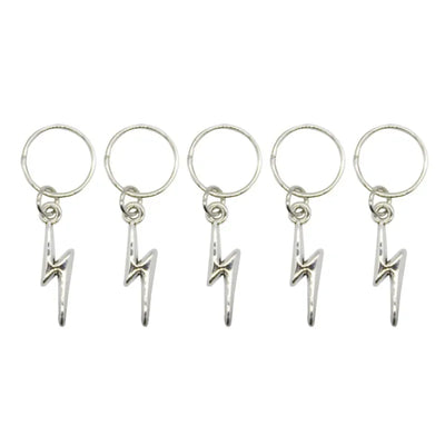 5pcs/bag Hair Braid Bead Butterfly Dreadlock Beads Ring Braiding Hair Sparkly Hair Styling Tool Bohemian Braid Hairs Accessories