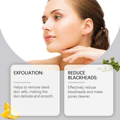 Enzyme Face Wash Powder 75g Gentle Exfoliating Cleanser for Sensitive Skin Removes Dirt Brightens Skin Travel Friendly Formula