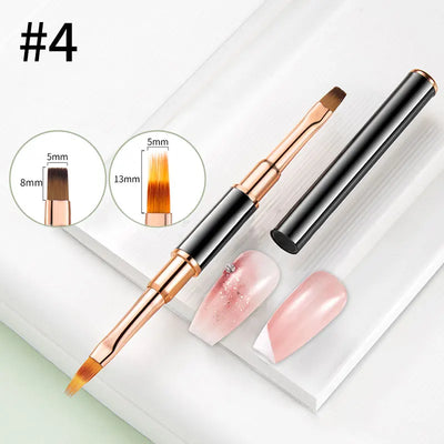 BORN PRETTY Nail Liner Brush DIY Drawing Painting Flower Line Stripes Pen Metal Handle UV Gel Nail Art Brushes Manicure Tool