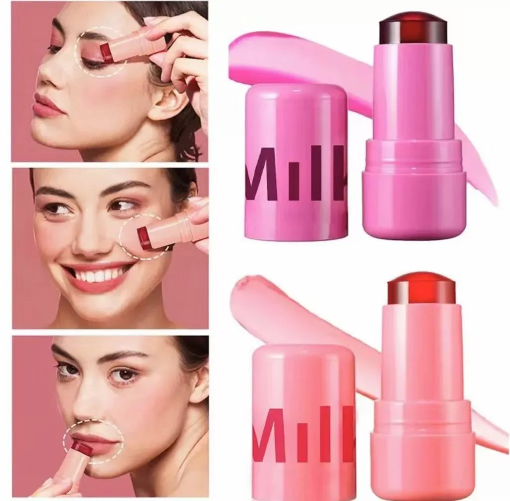 Milk Jelly Blush Milk Makeup Jelly Tint Blush Milk Cooling Water Jelly Tint Water Jelly Tint Stick Sheer Lip Cheek Stain 2025