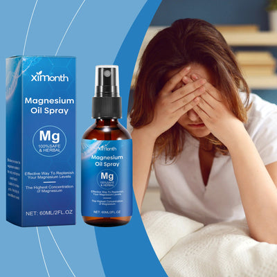 60ml Pure Magnesium Oil Spray Relieve Muscle Soreness Pain Mind Soothing Better Sleep Quality Deep Relaxation Body Health Care