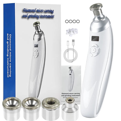 Portable Diamond Microdermabrasion Machine Facial Skin Care Blackhead Removal Beauty Device with Diamond Dermabrasion Tips
