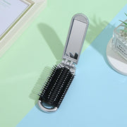 Traveling Small Size Hair Comb With Folding Mirror Portable Massage Folding Comb Women Girl Hair Brush With Mirror Styling Tools