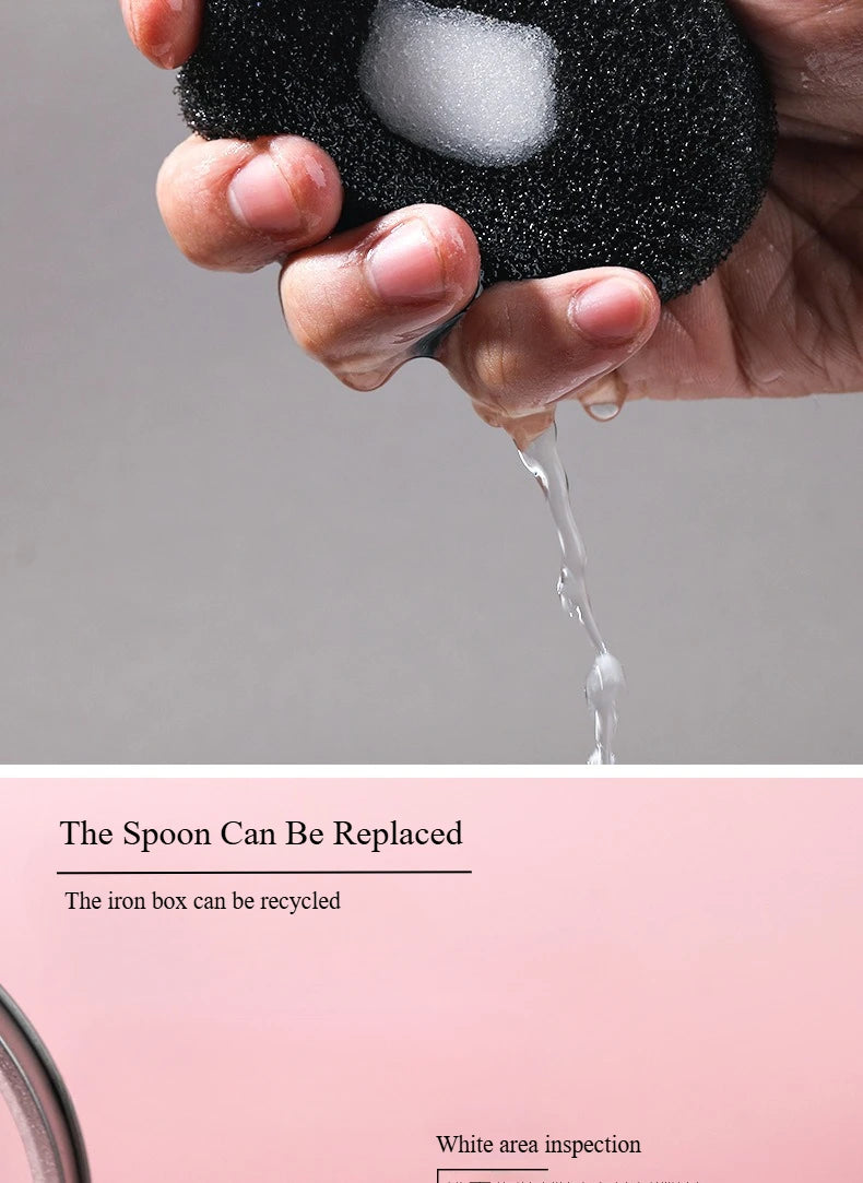 1 Piece Makeup Brush Cleaner Sponges Cosmetic Brush Drying Wash Eyeshadow Color Removal Portable Cleaning Case