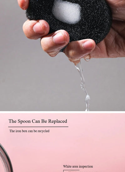 1 Piece Makeup Brush Cleaner Sponges Cosmetic Brush Drying Wash Eyeshadow Color Removal Portable Cleaning Case