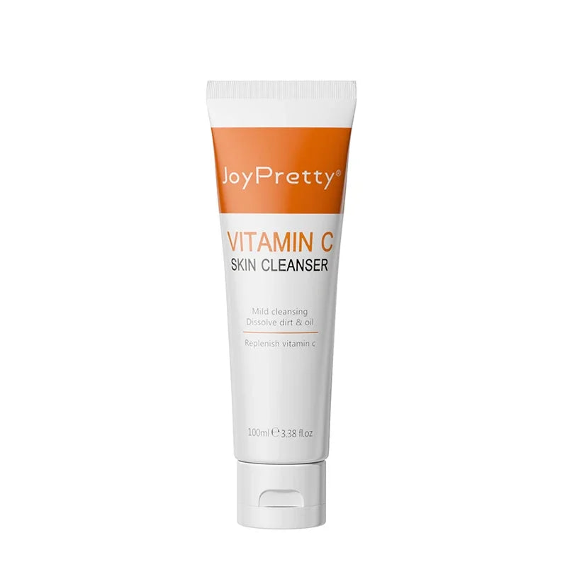 JoyPretty Vitamin C Facial Cleanser Oil Control Exfoliates Deep Cleaning Moisturizing Face Skin Care Cosmetics