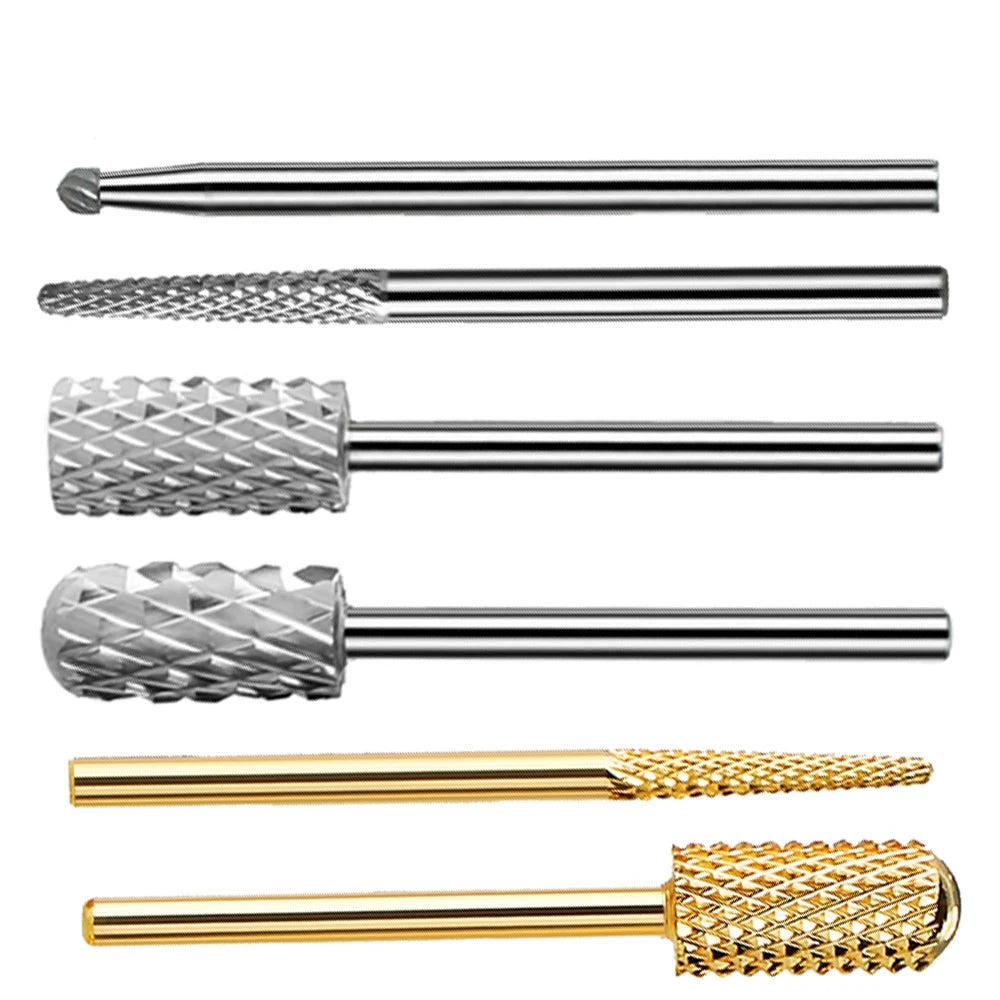 1pc Tungsten Carbide Nail Drill Bit Cutter For Manicure Machine Carbide Electric Nail Drill Milling Cutter For Nail Accessories