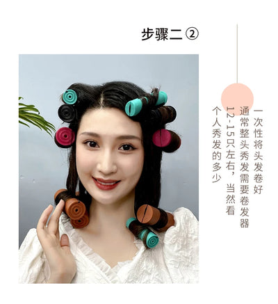 10pcs Heatless Hair Curler No Heat Hair Rollers Soft Curling Rod Pull Core Lazy Curls Flexi Rods Wave Formers Hair Styling Tools