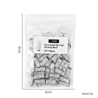 3.1mm Mini Nail Sanding Bands Mandrel For Manicure Sandpaper Ring Holder Stainless Steel Nail Drill Accessories Nail Art Tools