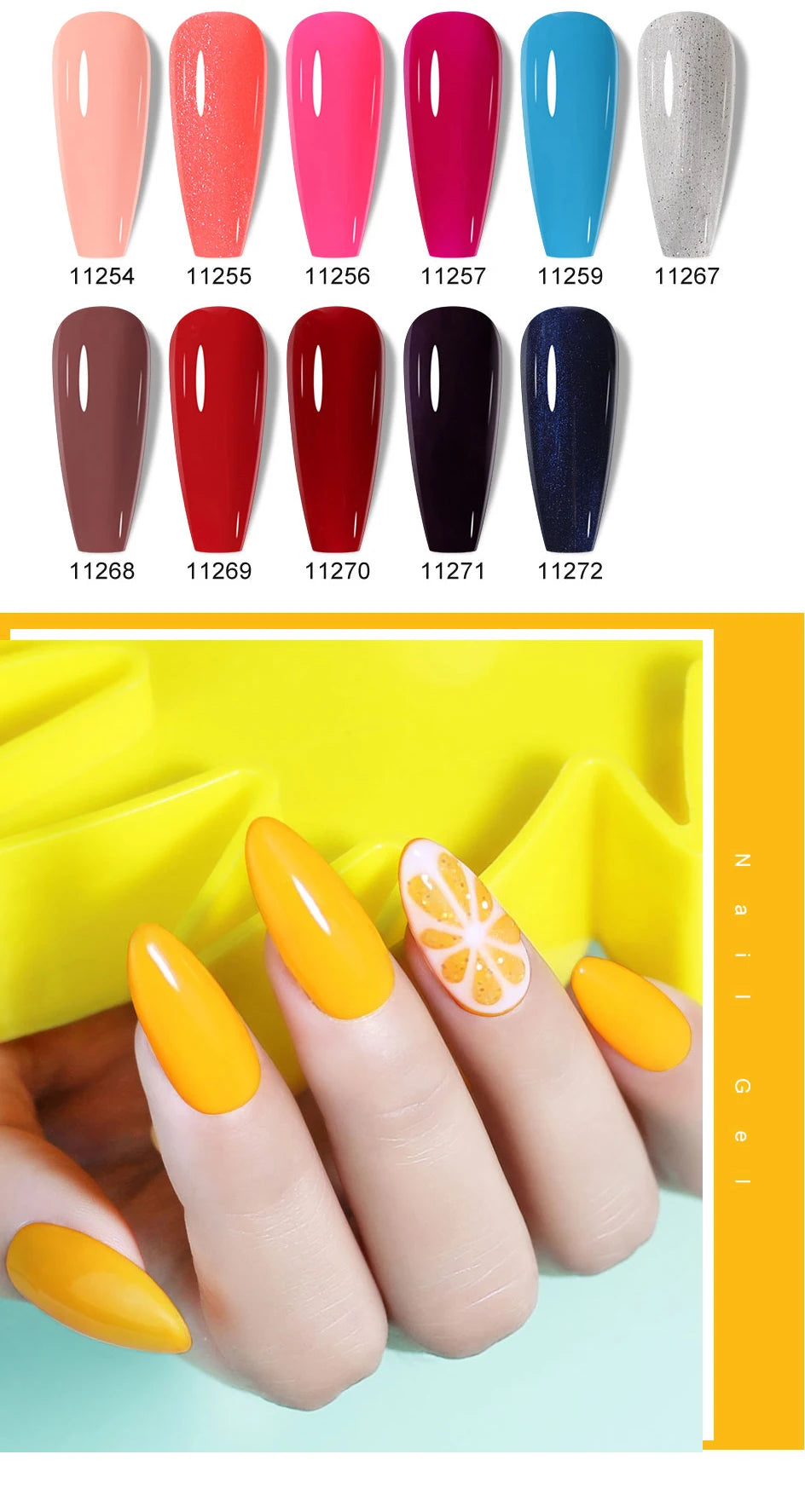 Clou Beaute Nail Gel Polish Kit 15ml Soak Off UVLED Nails Varnish Semi Permanent Nail Art Gels Lacquer Top Base Coat Gel Lacquer
