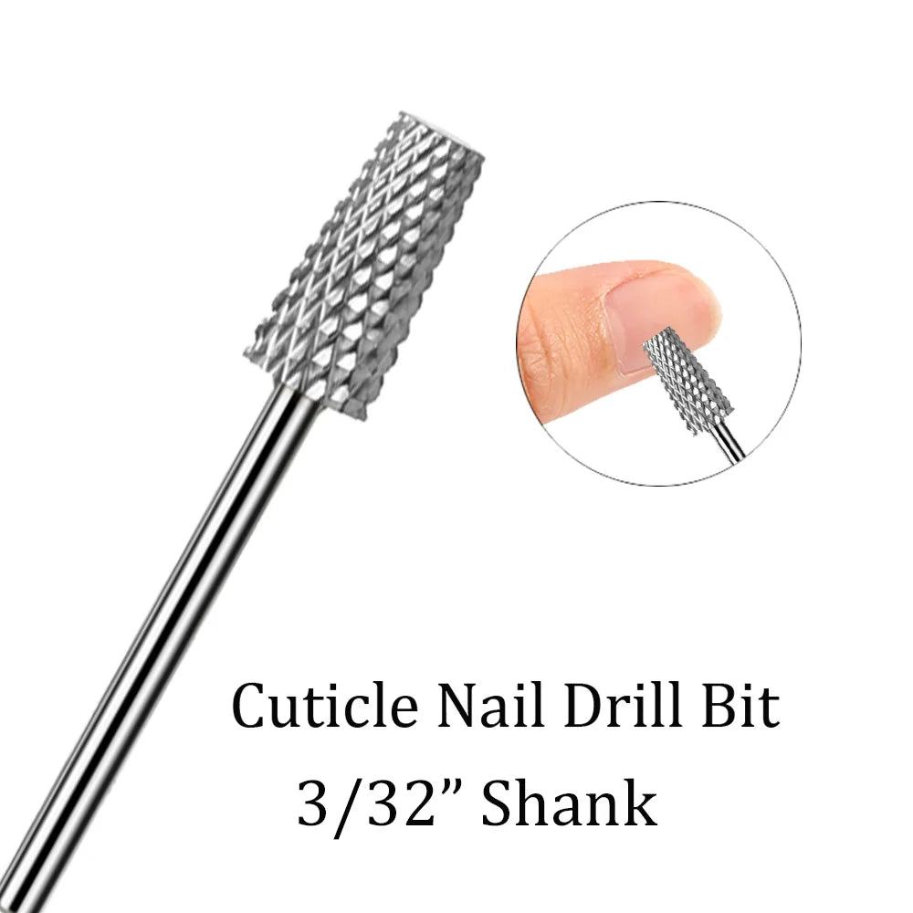 1pc Tungsten Carbide Nail Drill Bit Cutter For Manicure Machine Carbide Electric Nail Drill Milling Cutter For Nail Accessories