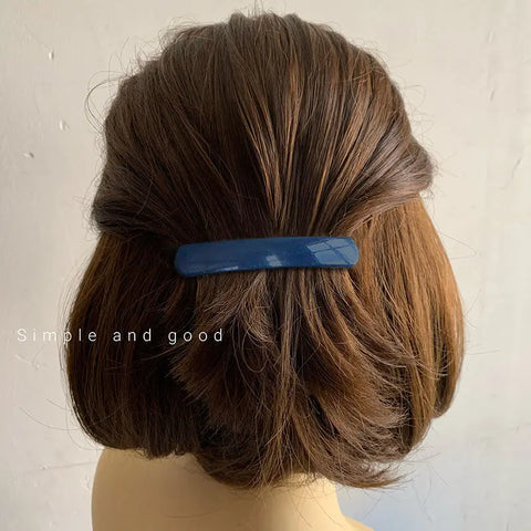 Morandi Color Spring Hair Clip Women Girls Temperament Ponytail Hairpin Korean Colorful Matte Barrettes Hair Styling Accessories