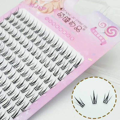 Individual Eyelashes DIY Eyelash Clusters Natural Fake Eyelashes Lash Clusters Manga Lashes Newbie Daily Eyelashes Makeup