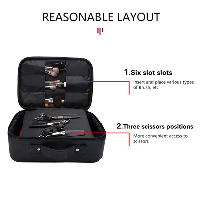 Skin Hair Scissor Salon Tool Bag Professional Barber Hairdressing Tools Large Capacity Waterproof Storage Box Portable Suitcase