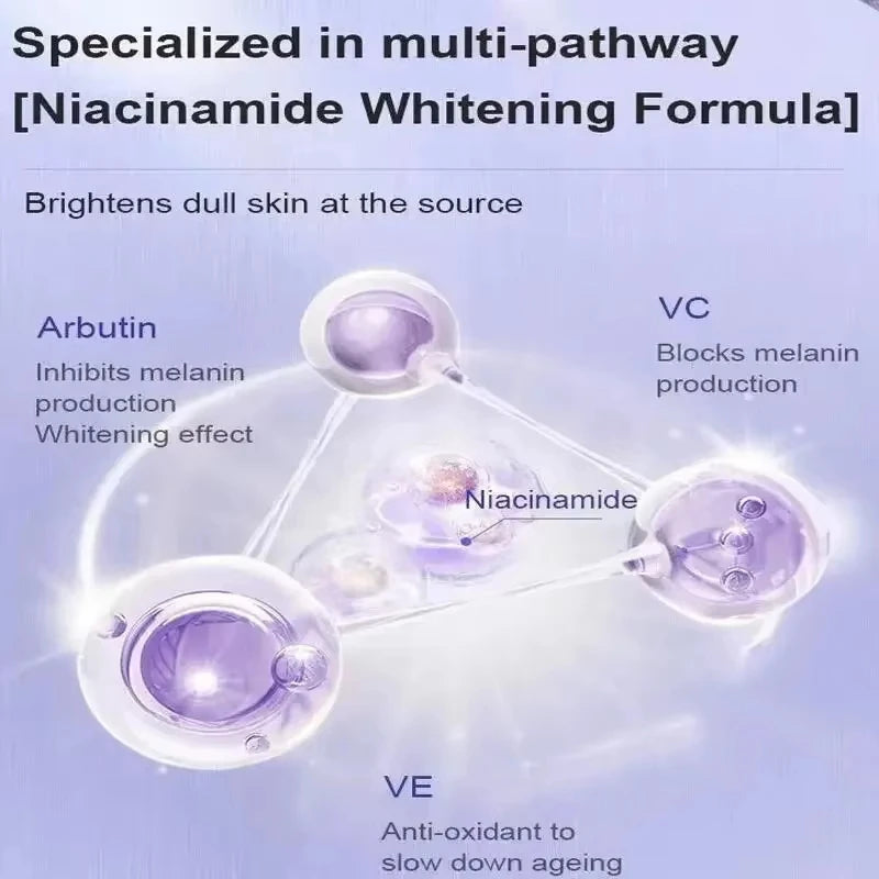 Body whitening cream niacinamide whitening lightening private armpit knee inner thigh whitening nourishing moisturising cream