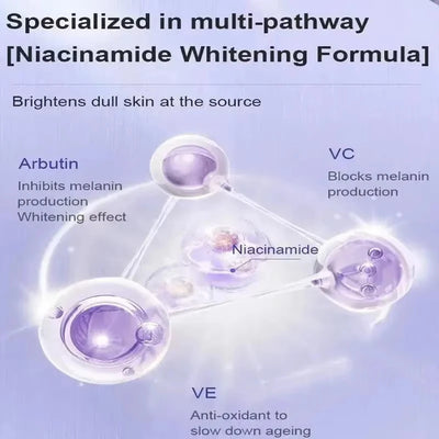 Body whitening cream niacinamide whitening lightening private armpit knee inner thigh whitening nourishing moisturising cream