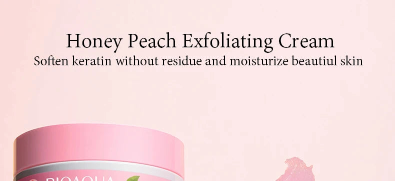 BIOAQUA Honey Peach Exfoliating Facial Cream Scrub Exfoliant Body Scrub Moisturizing Nourishing Exfoliator Face Cream Skin Care