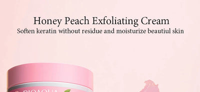 BIOAQUA Honey Peach Exfoliating Facial Cream Scrub Exfoliant Body Scrub Moisturizing Nourishing Exfoliator Face Cream Skin Care
