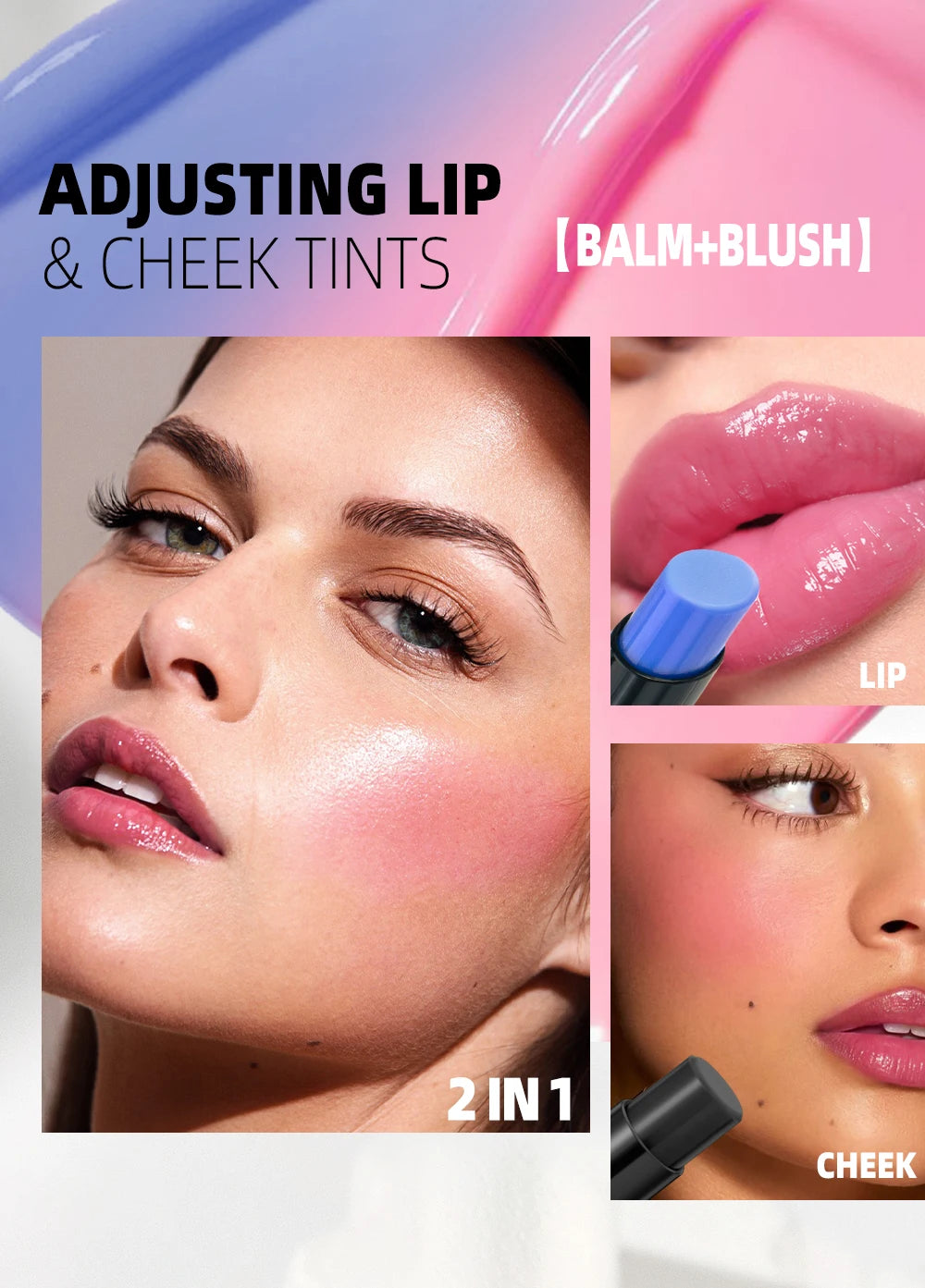 QIBEST Magic Color Changing Lip Stick Moisturizing Long Lasting PH Change Shift Colors Lip Balm Nourish Lip Stain Tint Makeup