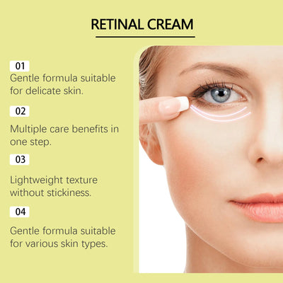 Retinal Cream Tightening Anti Wrinkle Improve Sagging Moisturizing Smoothing Lightening Firming Radiant Fine Lines Removal Cream