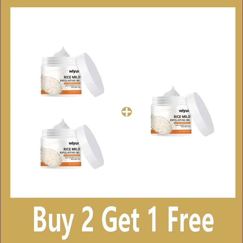 Rice Exfoliating Gel Face Oil Control  Purifying Face Pores Shrinking Brighten Moisturizing Facial Scrub Product Improve Skin