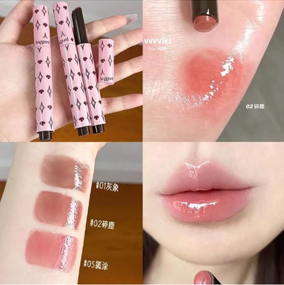HAGGARD EmoMonster Collection Solid Lip Gloss Mirror Moisturizing and brightening Water Moisturizes lips Makeup
