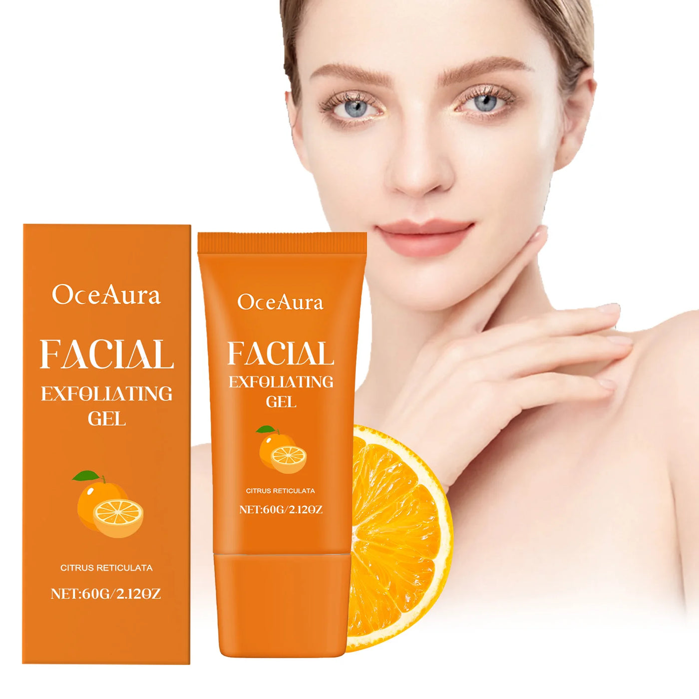 Vitamin C Exfoliating Gel Moisturizer Lighten Melanin Deep Cleansing Pore Facial Bleaching Remove Dark Spot Peeling Face Scrub