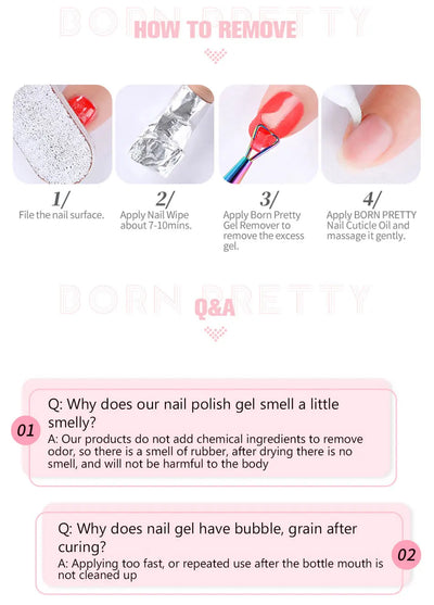 BORN PRETTY 15ML Milky Pink Rubber Base Gel Camouflage Color Coat Jelly White Nude Soak Off Nails Gels Varnish Self-leveling Gel