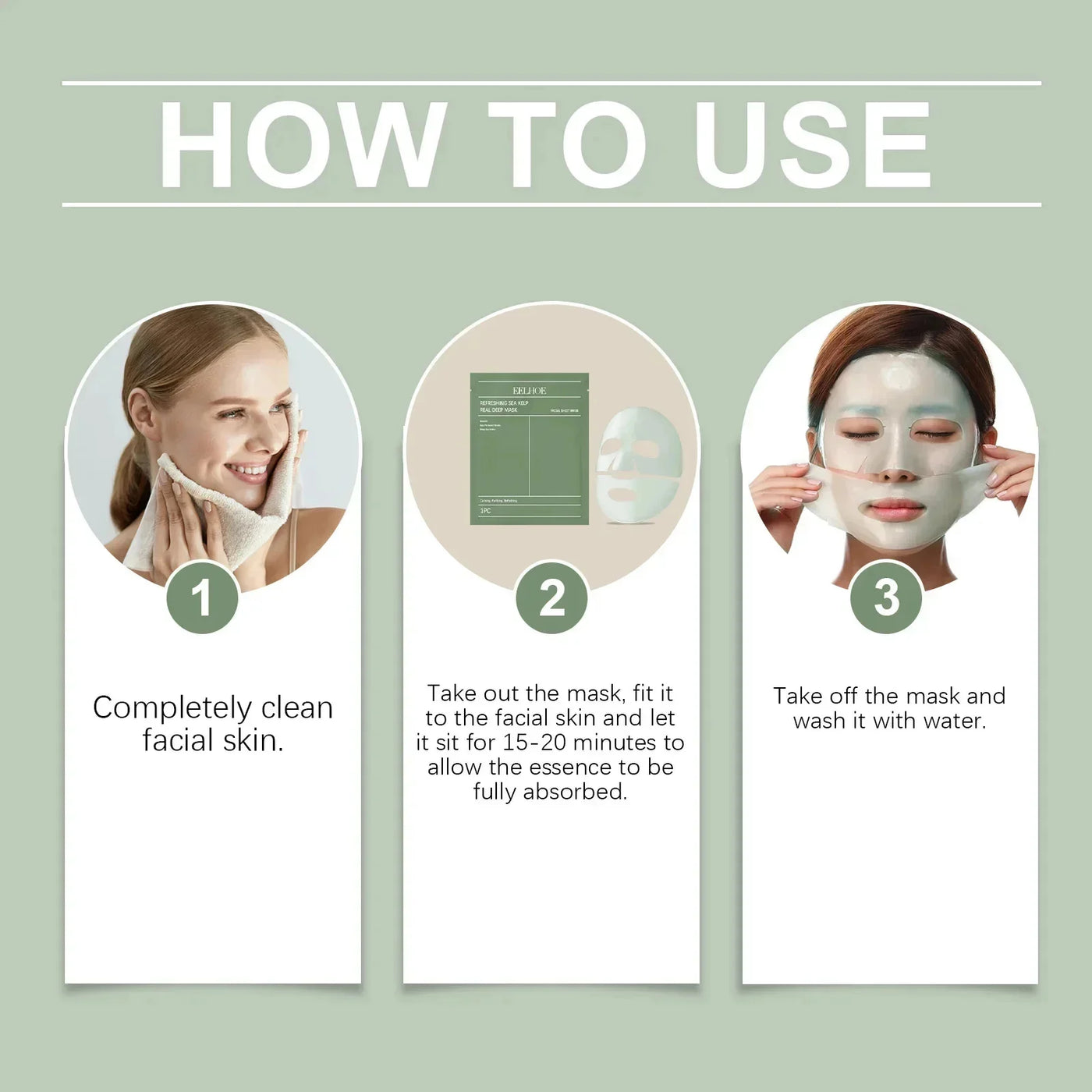 1/3/5/10PCS Bio Collagen Face Mask Anti Wrinkle Fade Face Fine Line Lift Firm Skin Anti-Aging Brighten SkinCare Korean Cosmetics