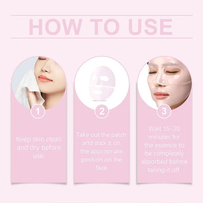 4PCS Pink Bio Collagen Gel Salmon Pdrn Face Mask Deep Hydrating Overnight Moisturizing Hydrogel Jelly Face Sheeets Balance Skin