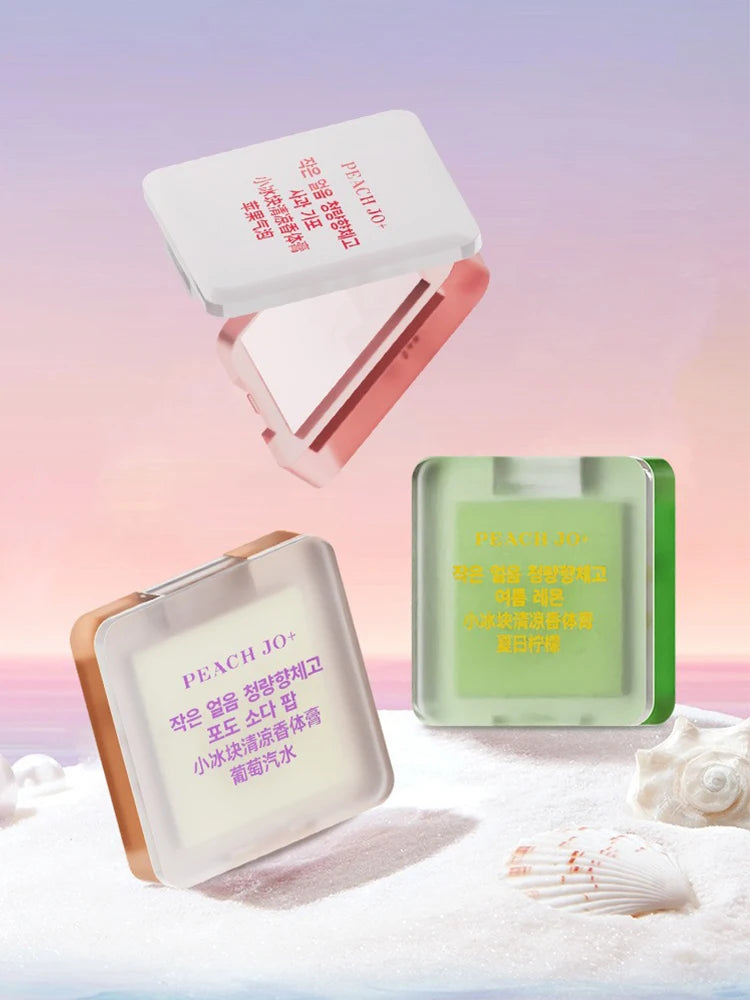 Small Ice Cube Solid Perfume Refreshing and Fragrant Lasting Deodorants Eliminate The Odor Lasting Balm Fruit Tea Fragrant Paste