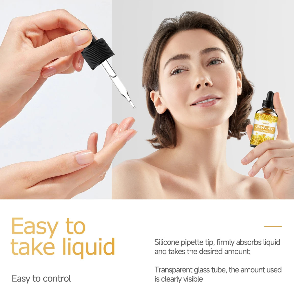 100ml/60ml/30ml Osmanthus essential oil Plant essential oil Pure essential oil Humidifier Aromatherapy Soap DIY Production