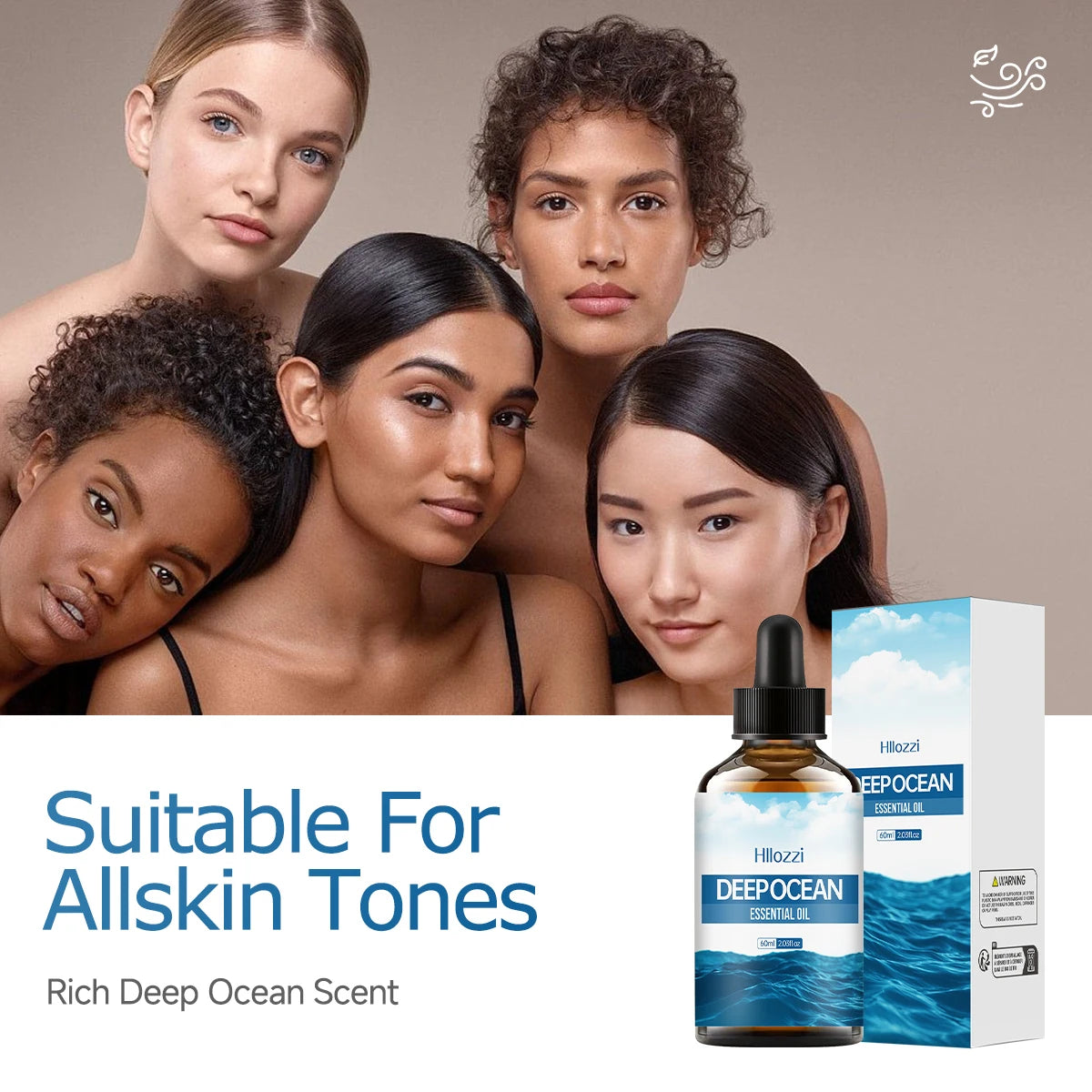 Deep Oceam essential oil nourishes and moisturizes, cares for hair, and is suitable for body massage and hair care.