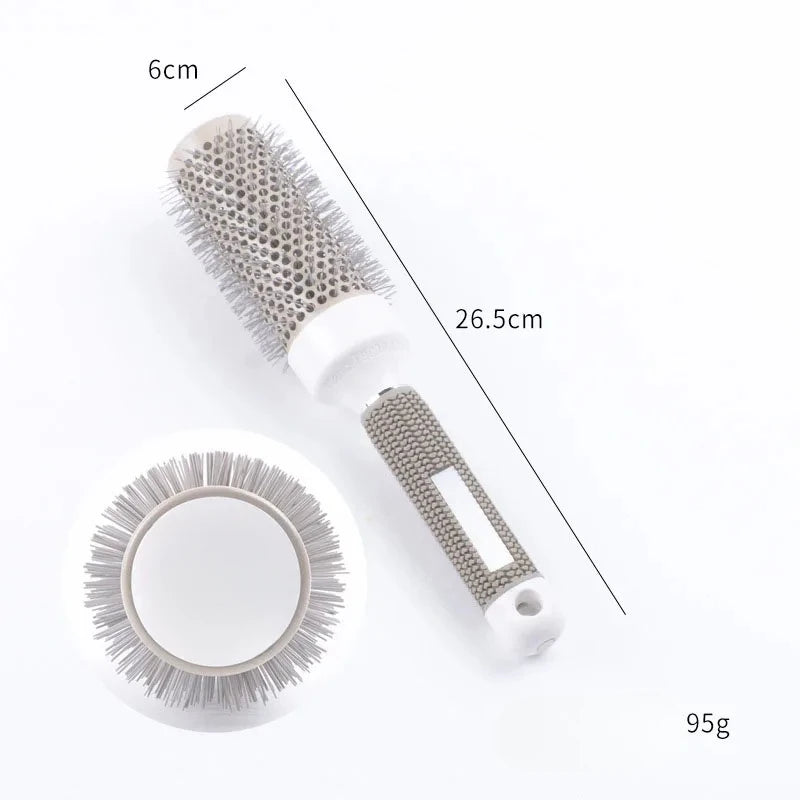 Professional Salon Hair Styling Hairbrus Women's Round Curly Hair Comb Wet and Dry Dual Use Hairdressing Combs Rollers Tools