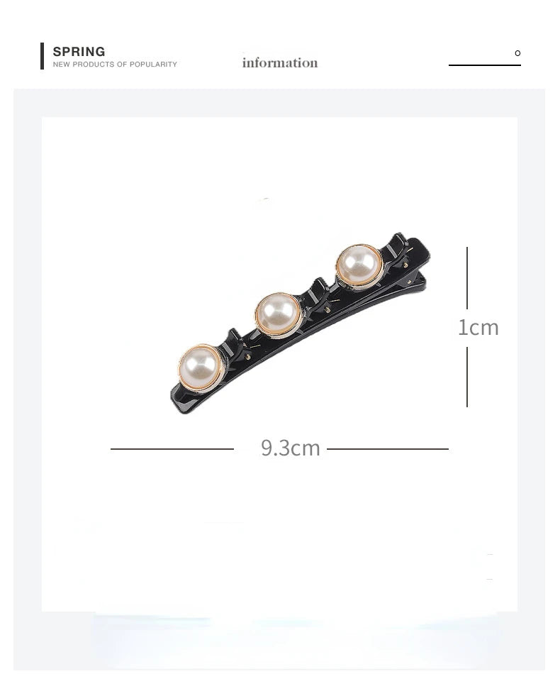 Double Layer Braided Hairpin Broken Hair Fixed Clip Women Girls Korean Fashion Hairpin Headband Hairpin Lazy Styling Accessories