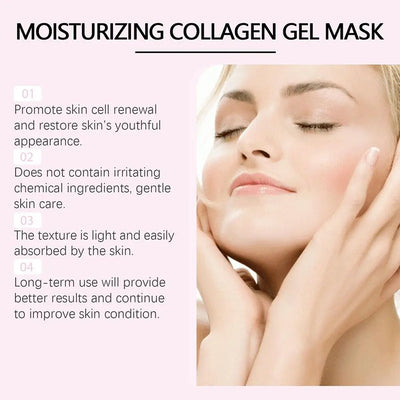 4PCS Pink Bio Collagen Gel Salmon Pdrn Face Mask Deep Hydrating Overnight Moisturizing Hydrogel Jelly Face Sheeets Balance Skin